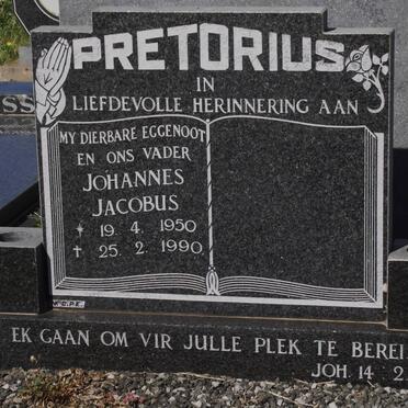 PRETORIUS Johannes Jacobus 1950-1990
