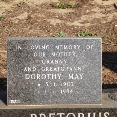 PRETORIUS Dorothy May 1902-1984