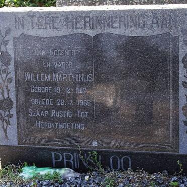 PRINSLOO Willem Marthinus 1912-1966