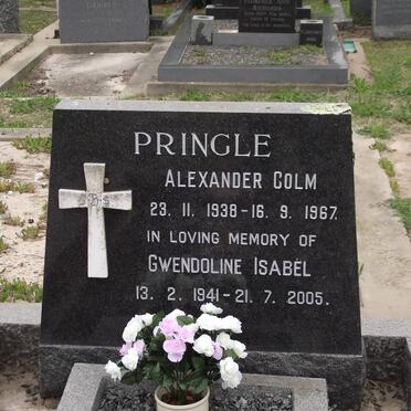 PRINGLE Alexander Colm 1938-1967 &amp; Gwendoline Isabel 1941-2005