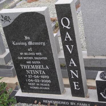 QAVANE Thembela Ntinta 1970-2006