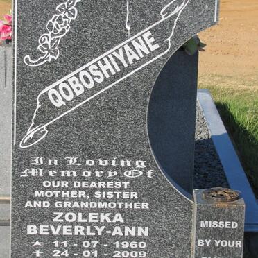 QOBOSHIYANE Zoleka Beverley-Ann 1960-2009