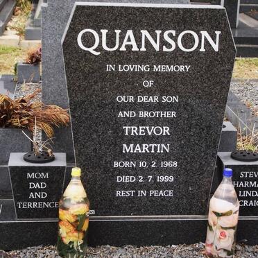 QUANSON Trevor Martin 1968-1999