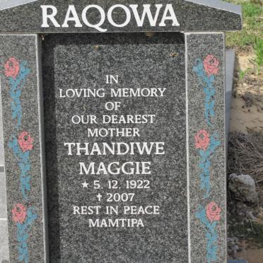 RAQOWA Thandiwe Maggie 1922-2007