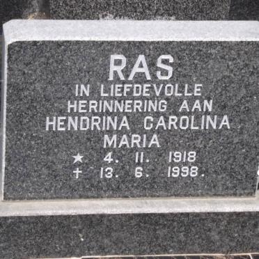RAS Hendrina Carolina Maria 1918-1998