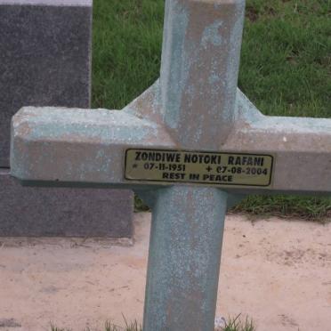 RAFANI Zondiwe Notoki 1951-2004