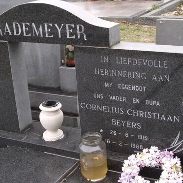 RADEMEYER Cornelius Christiaan Beyers 1915-1988