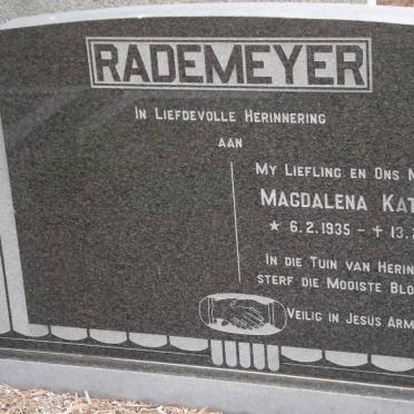 RADEMEYER Surnames :: Vanne