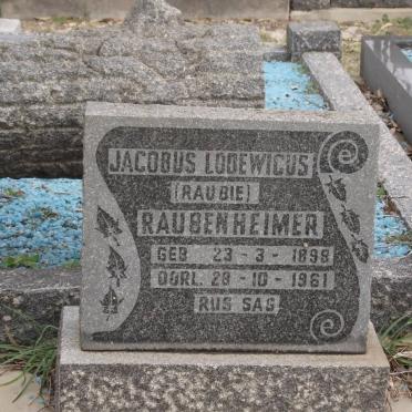 RAUBENHEIMER Jacobus Lodewicus 1899-1961 :: RAUBENHEIMER Hennie 1907-1988