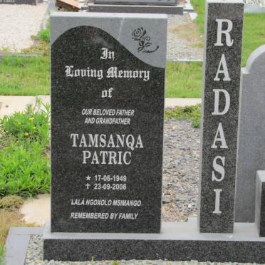 RADASI Tamsanqa Patric 1949-2006