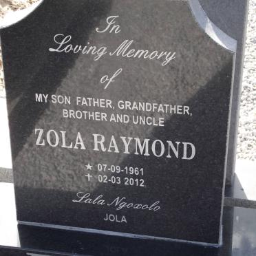 RABI Zola Raymond 1961-2012