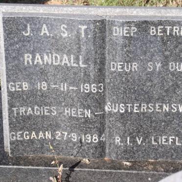 RANDALL J.A.S.T. 1963-1984