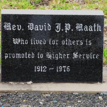 RAATH David J.P. 1912-1976