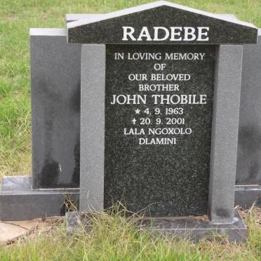 RADEBE John Thobile 1963-2001