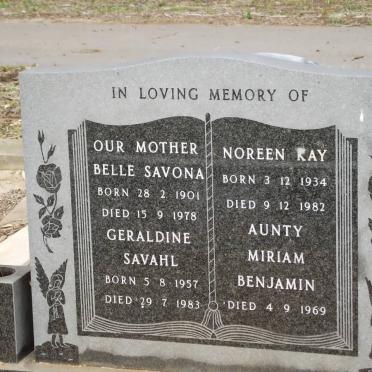 RAY :: BENJAMIN :: SAVONA :: SAVAHL