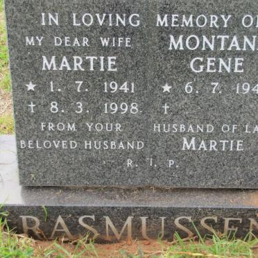 RASMUSSEN M.M. 1941-1998 &amp; Montana Gene 1942-2009