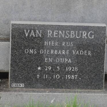 RENSBURG C.J., van 1928-1987