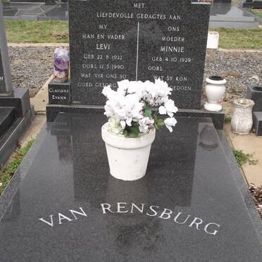 RENSBURG Levi, van 1922-1990 &amp; Minnie 1929-