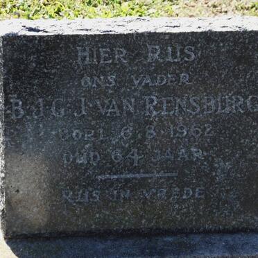RENSBURG B.J.G.J., van -1962