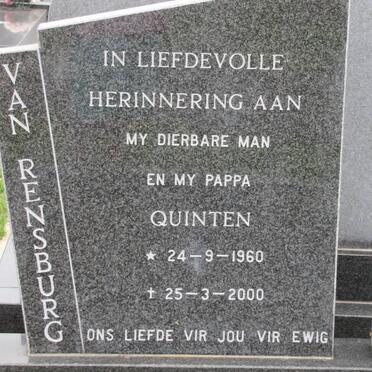 RENSBURG Quinten, van 1960-2000