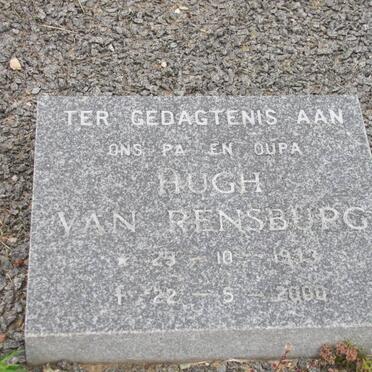 RENSBURG Hugh, van 1913-2000