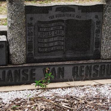 RENSBURG Josias Carl, janse van 1910-1962