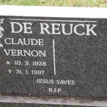 REUCK Claude Vernon, de 1928-1997