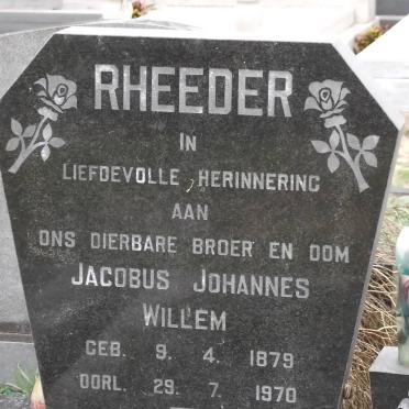 RHEEDER Jacobus Johannes Willem 1879-1970