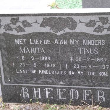 RHEEDER Marita 1964-1978 :: RHEEDER Tinus 1967-1978
