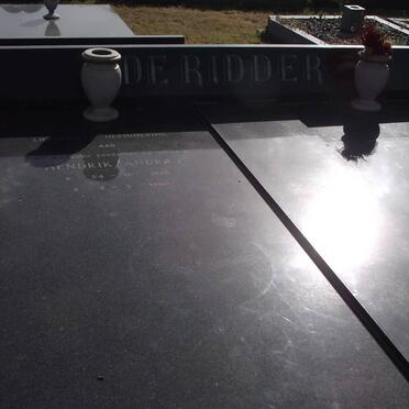 RIDDER Hendrik Andries, de 1936-1985 :: RIDDER Leon Hendrik, de 1960-1984