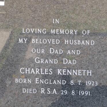 RIMMER Charles Kenneth 1923-1991 &amp; Sheila 1928-1994
