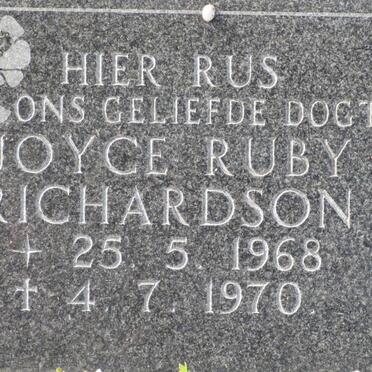 RICHARDSON Joyce Ruby 1968-1970