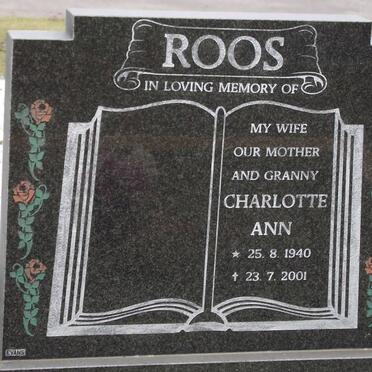 ROOS Charlotte Ann 1940-2001