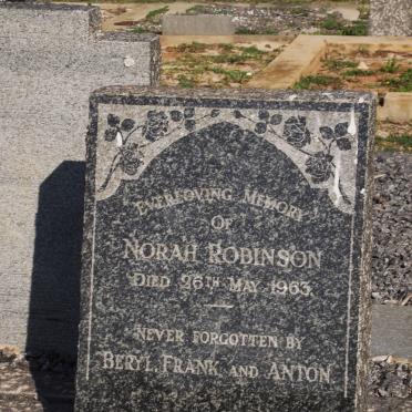 ROBINSON Norah -1963