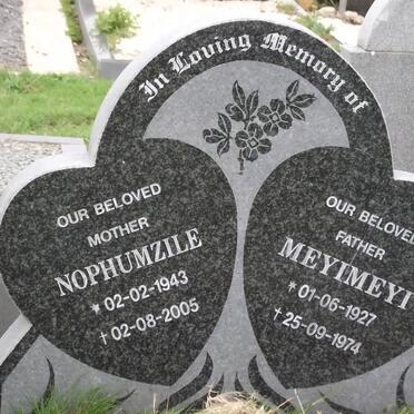 ROGERS Meyimeyi 1927-1974 &amp; Nophumzile 1943-2005