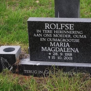 ROLFSE Maria Magdalena 1918-2001