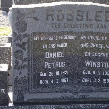 ROSSLEE Daniel Petrus 1921-1967 :: ROSSLEE Winston 1954-1995