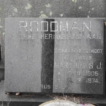 ROODMAN Marthinus J. 1905-1974