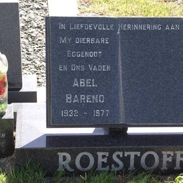 ROESTOFF Abel Barend 1932-1977