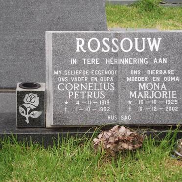 ROSSOUW Cornelius Petrus 1919-1992 &amp; Mona Marjorie 1925-2002