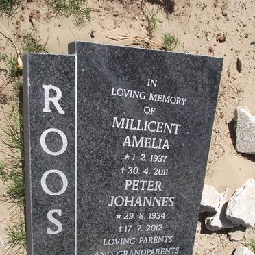 ROOS Peter Johannes 1934-2012 &amp; Millicent Amelia 1937-2011
