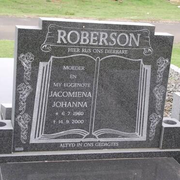 ROBERSON Jacomiena Johanna 1960-2000