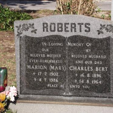 ROBERTS Charles Bert 1896-1964 &amp; Marion 1902-1976