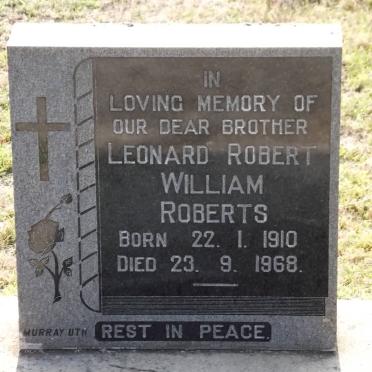 ROBERTS Leonard Robert William 1910-1968