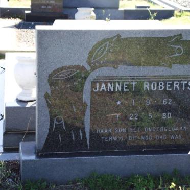 ROBERTS Jannet 1962-1980