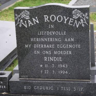 ROOYEN Lorynda Vorsterline, van 1943-1994