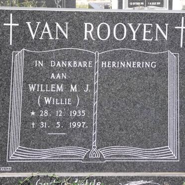ROOYEN Willem M.J., van 1935-1997