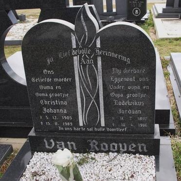 ROOYEN Lodewikus Jordan, van 1897-1986 &amp; Christina Johanna 1905-1989