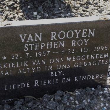 ROOYEN Stephen Roy, van 1957-1996
