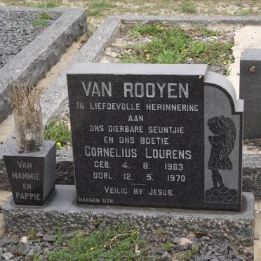 ROOYEN Cornelius Lourens, van 1963-1970